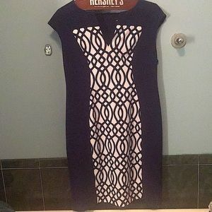 Navy Lace dress designer